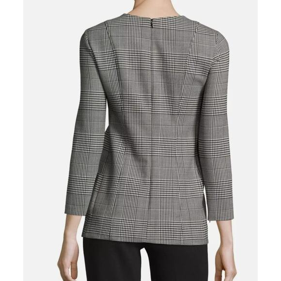 Theory Womens Clothing Lauret Portland Glen Check Top Workwear Classic Timeless - Picture 4 of 13